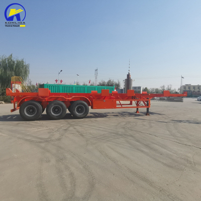 Tri-Axle 13t/16t Semi Trailer for Truck Tractor Skeletal Ship Container