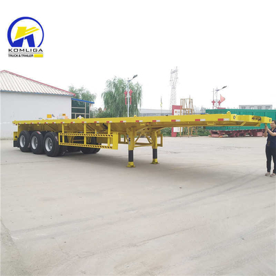 Tool Box Equipped Flatbed Trailer with Ramp and Convenient ABS Anti-lock Braking System