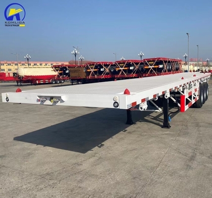 High Capacity 30-70t Heavy Duty Flatbed Semi Trailer for Container Tread 1820mm