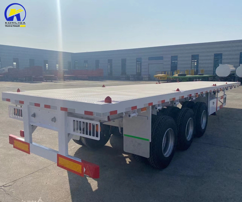 Suspension Mechanical Suspension 12500*2500*1650mm Flatbed/Container Semi Trailer