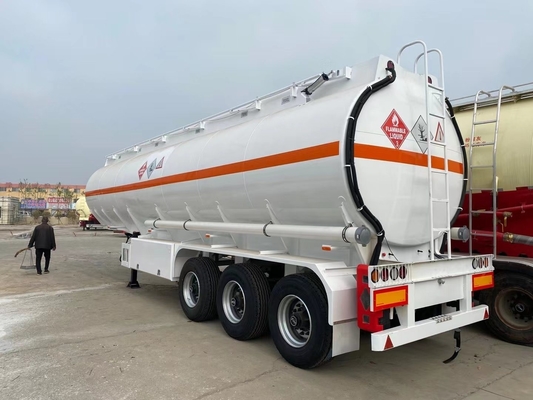 Water Palm Oil Transportation 45000 Litres Fuel Tank Trailer with 2 Discharging Hoses