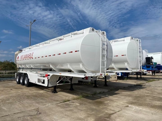 Water Palm Oil Transportation 45000 Litres Fuel Tank Trailer with 2 Discharging Hoses