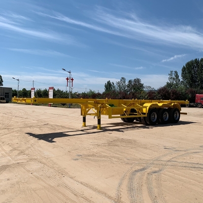Tare Weight Approx. 6.2 T Flatbed Semi Trailer Container Trailer for African Customers