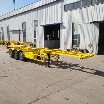 Tare Weight Approx. 6.2 T Flatbed Semi Trailer Container Trailer for African Customers