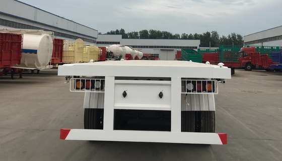 40FT 20FT Trackor Head Flatbed Container Semi Trailer with Wheel Base of 7000-8000mm