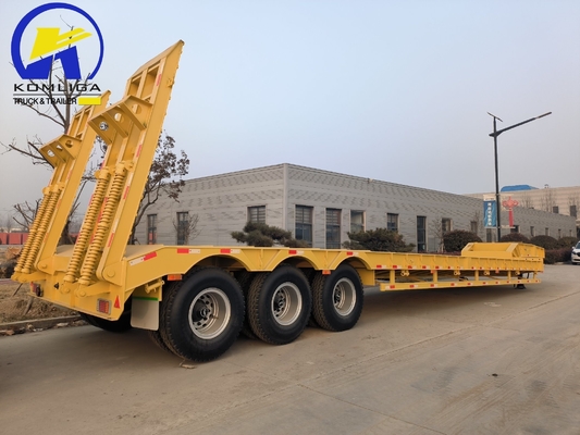 3 Axle Low Bed Trailer Specification with Jost Two Speed Support Leg and High Capacity