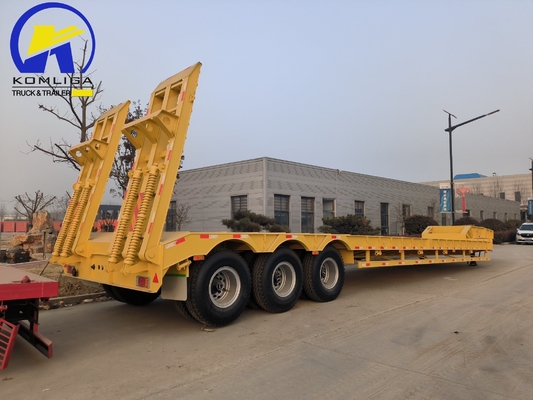 3 Axle Low Bed Trailer Specification with Jost Two Speed Support Leg and High Capacity