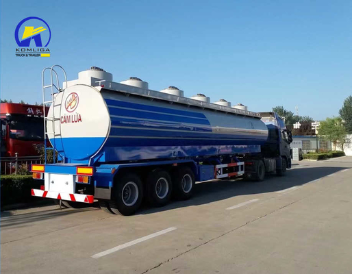 3 Axles 42000L 45000L Fuel Oil Tanker Semi Trailer for Heavy-Duty Fuel Transportation