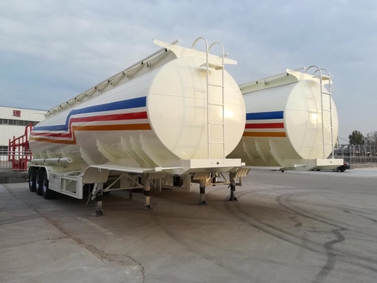 Tri-Axle 45000 Liters Diesel Oil Fuel Tanker Semi Trailer with 7000-8000mm Wheel Base