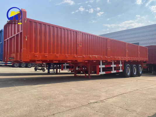 30-100t Loading Capacity 3 Axle 40FT Side Guard Container Semi Trailer with LED Light