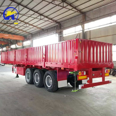 30-100t Loading Capacity 3 Axle 40FT Side Guard Container Semi Trailer with LED Light