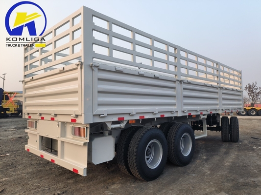 Manufacture White Full Trailer 3 Axles Flatbed Semi Trailer Model for Oversized Cargo