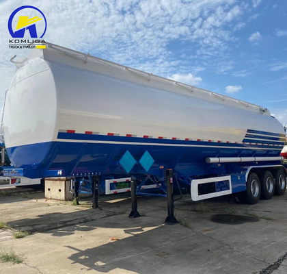 Mechanical Suspension 3 Axles 40000L/42000L/45000L Aluminum Alloy Tanker Semi Trailer