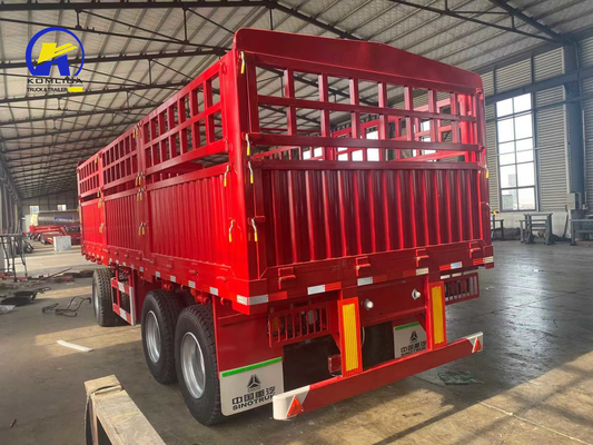12500x2500x1650mm Tool Box One Piece 1m *0.5m*0.5m 3axle Sinotruk Full Trailer Truck