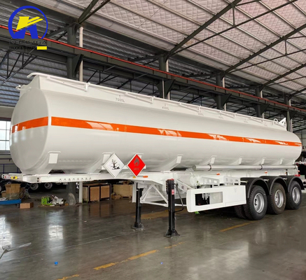 40000L Fuel Oil Tank Tri-Axles Semi-Trailer with Discharge Vale 4&quot; API Adaptor Valve