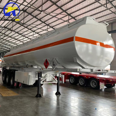 40000L Fuel Oil Tank Tri-Axles Semi-Trailer with Discharge Vale 4&quot; API Adaptor Valve