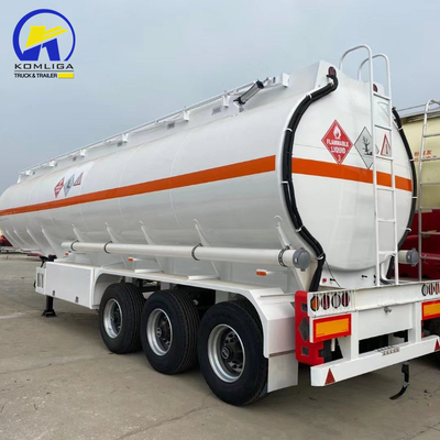 3 Axles 30000/40000/50000 Liters Oil/Diesel Semi Trailer with 2 Pieces Discharging Hose