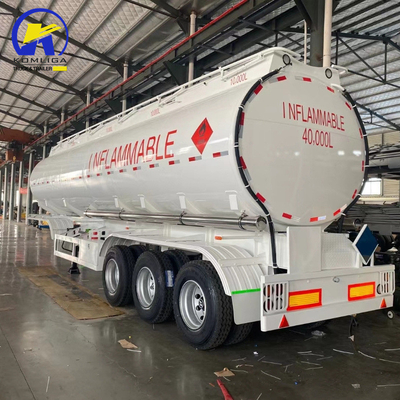 3 Axles 30000/40000/50000 Liters Oil/Diesel Semi Trailer with 2 Pieces Discharging Hose