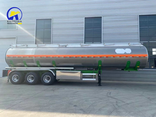 3 Axles 4 Axles 4200 45000 Liters Aluminum Fuel Tanker Semi Trailer with Bottom Valve