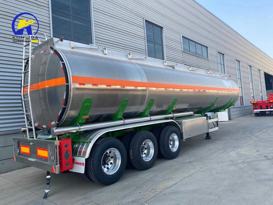 3 Axles 4 Axles 4200 45000 Liters Aluminum Fuel Tanker Semi Trailer with Bottom Valve