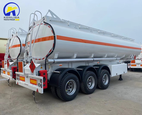 Jost E100 Landing Leg 45000L 50000L 3 Compartments Aluminum Fuel Tank Trailer for Tractor