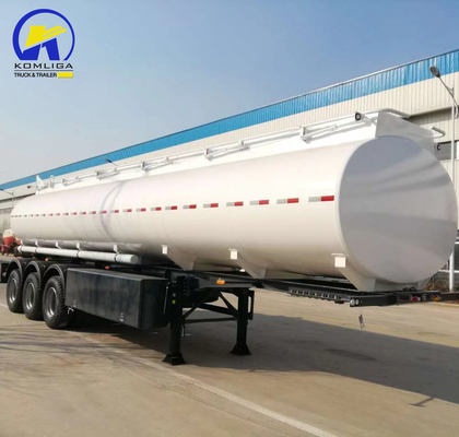 GCC Certified 3 Axle 40 Cubic Meters Aluminum Oil Fuel Tank Trailer for African Needs