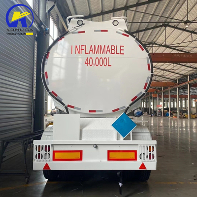 40000liters 45000liters 3 Axles Used Oil Fuel Tank Trailer with Pneumatic Handrail