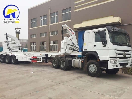 20 FT 40 FT Flatbed Side Loader Container Side Lifter Semi Trailer with 1820mm Tread