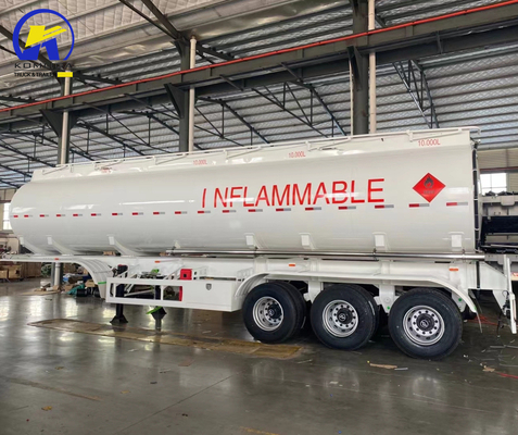 3 Axles 40000L Fuel Oil Gasoline Crude Petroleum Tank Semi Trailer with Brake System