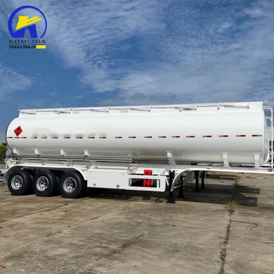 3 Axles 40000L Fuel Oil Gasoline Crude Petroleum Tank Semi Trailer with Brake System