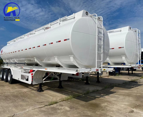 3 Axles 40000L Fuel Oil Gasoline Crude Petroleum Tank Semi Trailer with Brake System