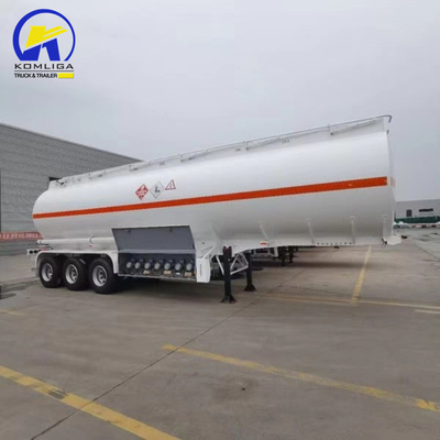 3 Axles 40000L Fuel Oil Gasoline Crude Petroleum Tank Semi Trailer with Brake System
