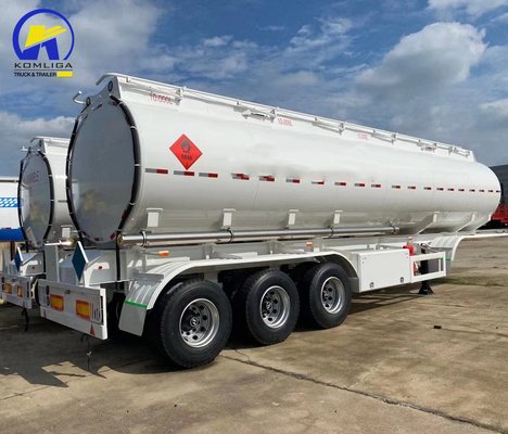 7000-8000mm Wheel Base Carbon Steel/Stainless Steel/Aluminum Alloy Fuel Tank Trailer
