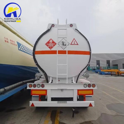 Aluminum Walkway 3 Axle 25/30/40/50cubic Meters Fuel Oil Tank Trailer for Discharging