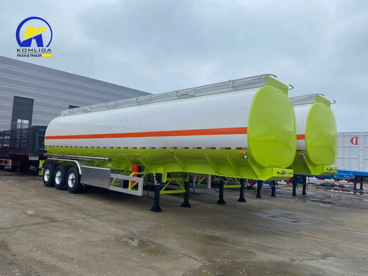 11500x2500x3900mm 3 Axle Oil/Diesel/Crude Fuel Tank Semi Trailer with 1820mm Tread