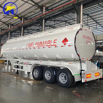 2/3 Axle Heavy Oil Fuel Tank Semi Trailer for Tractor Truck Aluminum Walkway and Tool Box