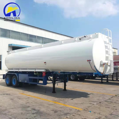 3 Axles 40000L/42000L/45000L/48000L/50000L Aluminum Steel Tanker Trailer Tank Truck Trailer for Mechanical Suspenssion and 6 M Each Discharging Hose