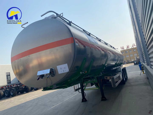 3 Axles 4 Axles Fuel Tanker Semi-Trailer for Oil Transportation Bogie Suspension Design