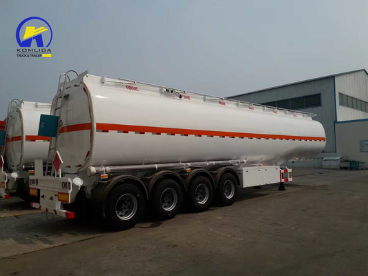 3 Axles 4 Axles Fuel Tanker Semi-Trailer for Oil Transportation Bogie Suspension Design