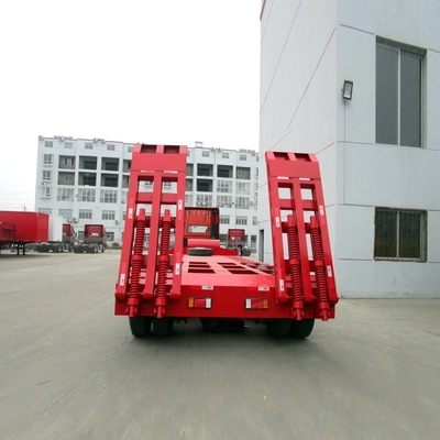 Lowboy Low Bed 2 Lines 4 Axles Lowbed Trailer with Two Pieces 4 Kgs Fire Extinguiser