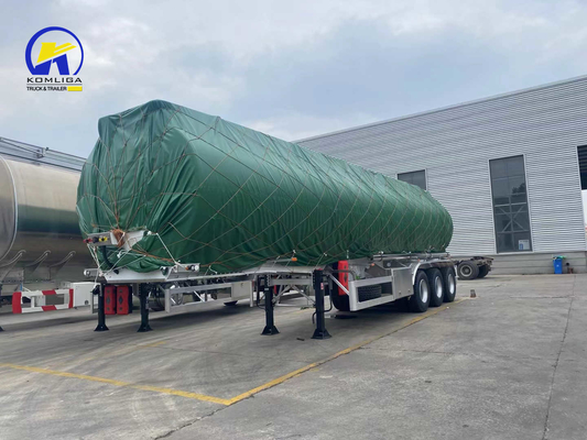 Semi-Trailer Aluminum Feul Tank Trailer 45000liters 5000liters 2axle 3axle 4 Axle