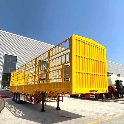 3 Axles 40 60 70tons Cargo Semi Trailer Side Wall Box Trailers with Customized Request