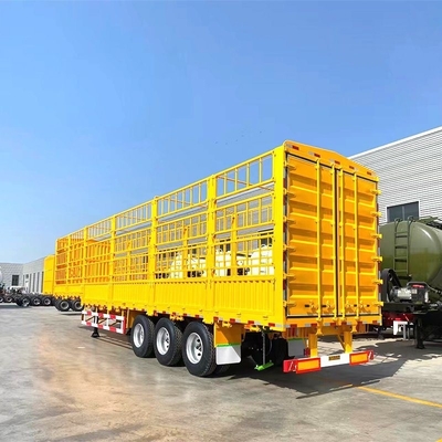3 Axles 40 60 70tons Cargo Semi Trailer Side Wall Box Trailers with Customized Request