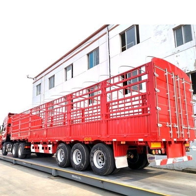 3 Axles 40 60 70tons Cargo Semi Trailer Side Wall Box Trailers with Customized Request