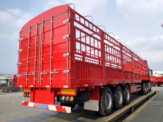 3 Axles 40 60 70tons Cargo Semi Trailer Side Wall Box Trailers with Customized Request