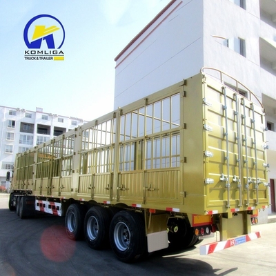 13000x2500x3900mm Tri-Axle Enclosed Cargo Trailer with Side Wall and GCC Certification