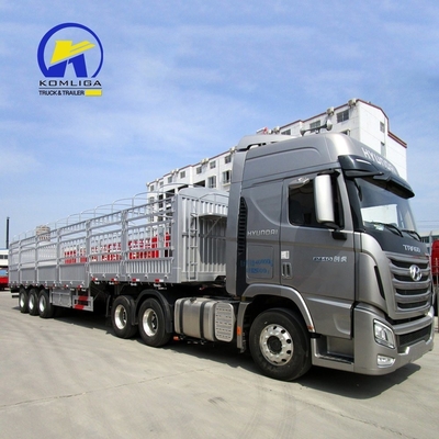 13000x2500x3900mm Tri-Axle Enclosed Cargo Trailer with Side Wall and GCC Certification