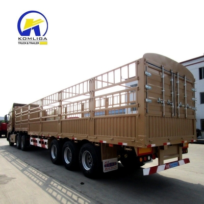 13000x2500x3900mm Tri-Axle Enclosed Cargo Trailer with Side Wall and GCC Certification