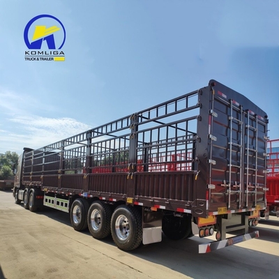 13000x2500x3900mm Tri-Axle Enclosed Cargo Trailer with Side Wall and GCC Certification