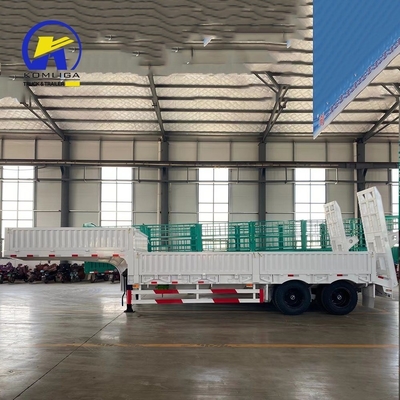 Mechanical Suspension 3 Axles 40FT Transporter Tractor Low Bed Container Semi Trailer